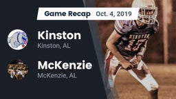 Recap: Kinston  vs. McKenzie  2019