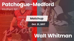 Matchup: Patchogue-Medford vs. Walt Whitman  2016