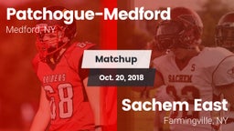 Matchup: Patchogue-Medford vs. Sachem East  2018