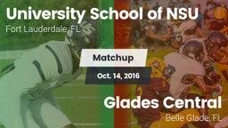 Matchup: University School NS vs. Glades Central  2016