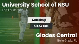 Matchup: University School NS vs. Glades Central  2016