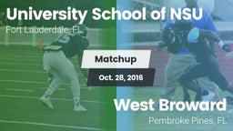 Matchup: University School NS vs. West Broward  2016