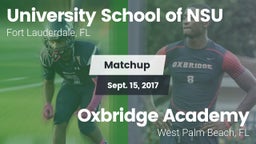 Matchup: University School NS vs. Oxbridge Academy 2017