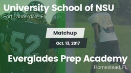 Matchup: University School NS vs. Everglades Prep Academy  2017