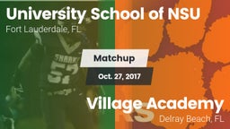 Matchup: University School NS vs. Village Academy  2017