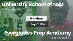 Matchup: University School NS vs. Everglades Prep Academy  2018