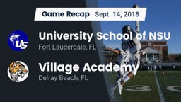 Recap: University School of NSU vs. Village Academy  2018