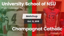 Matchup: University School NS vs. Champagnat Catholic  2018