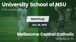 Matchup: University School NS vs. Melbourne Central Catholic  2018