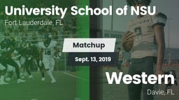 Matchup: University School NS vs. Western  2019