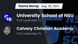 Recap: University School of NSU vs. Calvary Christian Academy 2021