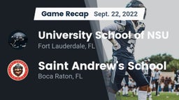 Recap: University School of NSU vs. Saint Andrew's School 2022