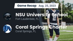 Recap: NSU University School  vs. Coral Springs Charter  2023