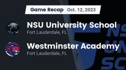 Recap: NSU University School  vs. Westminster Academy 2023