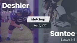 Matchup: Deshler vs. Santee  2017