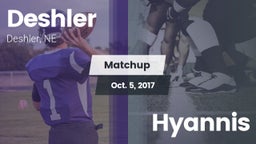 Matchup: Deshler vs. Hyannis 2017