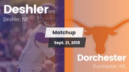 Matchup: Deshler vs. Dorchester  2018
