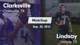 Matchup: Clarksville vs. Lindsay  2016