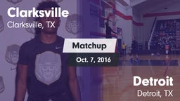 Matchup: Clarksville vs. Detroit  2016