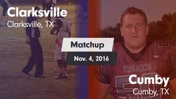 Matchup: Clarksville vs. Cumby  2016