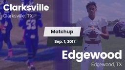 Matchup: Clarksville vs. Edgewood  2017