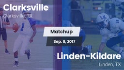 Matchup: Clarksville vs. Linden-Kildare  2017