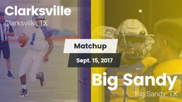 Matchup: Clarksville vs. Big Sandy  2017
