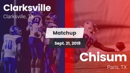 Matchup: Clarksville vs. Chisum 2018