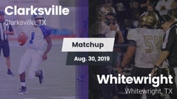 Matchup: Clarksville vs. Whitewright  2019