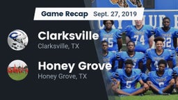 Recap: Clarksville  vs. Honey Grove  2019