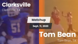 Matchup: Clarksville vs. Tom Bean  2020