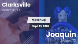 Matchup: Clarksville vs. Joaquin  2020