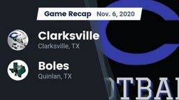 Recap: Clarksville  vs. Boles  2020