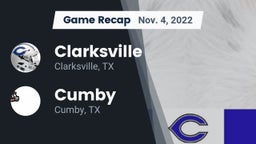 Recap: Clarksville  vs. Cumby  2022