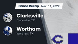 Recap: Clarksville  vs. Wortham  2022