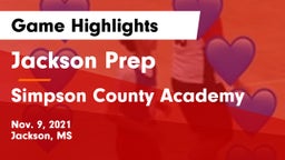 Jackson Prep  vs Simpson County Academy Game Highlights - Nov. 9, 2021