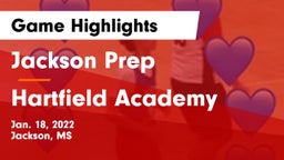 Jackson Prep  vs Hartfield Academy  Game Highlights - Jan. 18, 2022