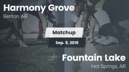 Matchup: Harmony Grove vs. Fountain Lake  2016