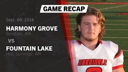 Recap: Harmony Grove  vs. Fountain Lake  2016