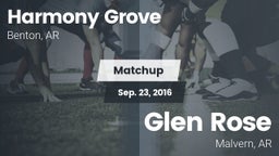 Matchup: Harmony Grove vs. Glen Rose  2016