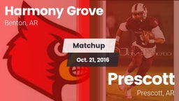 Matchup: Harmony Grove vs. Prescott  2016