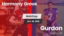 Matchup: Harmony Grove vs. Gurdon  2016