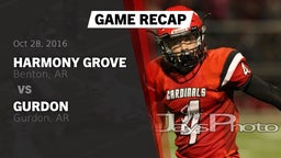 Recap: Harmony Grove  vs. Gurdon  2016