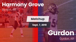 Matchup: Harmony Grove vs. Gurdon  2018