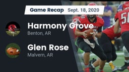Recap: Harmony Grove  vs. Glen Rose  2020
