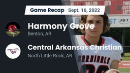 Recap: Harmony Grove  vs. Central Arkansas Christian 2022