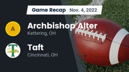 Recap: Archbishop Alter  vs. Taft  2022