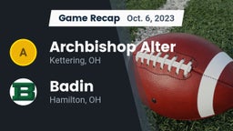 Recap: Archbishop Alter  vs. Badin  2023