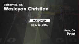 Matchup: Wesleyan Christian vs. Prue  2016