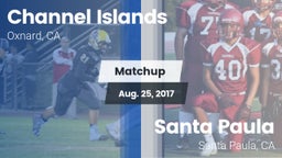 Matchup: Channel Islands vs. Santa Paula  2017